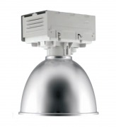  LAMA II/125 34D, suspended hall lighting luminaire with circular symmetric aluminium mirror refractor, for 1x125W / E40 high-pressure Hg lamp, IP 20 (STOCK CLEARING SALE WHILE STOCK LASTS)